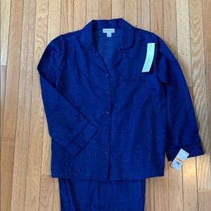 Miss Elaine’s 2 piece, Navy sleep ware set